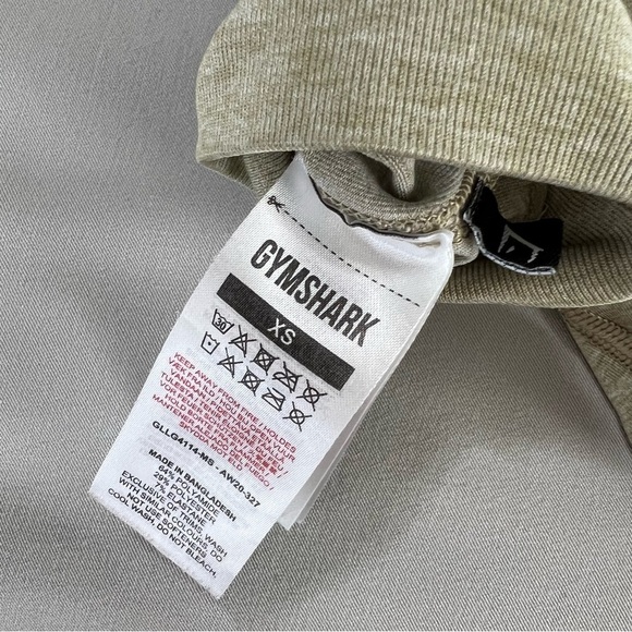 Gymshark Leggings Women XS Tan Seamless Crop Energy Athletic T - Picture 5 of 7